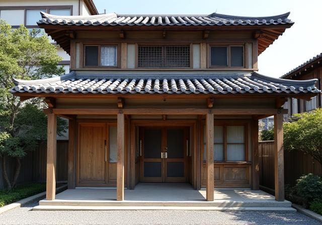 歴史を感じさせる東京からかみ工房の外観